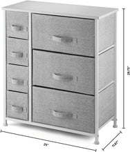 Load image into Gallery viewer, 7 Drawers Dresser - Furniture Storage Tower Unit