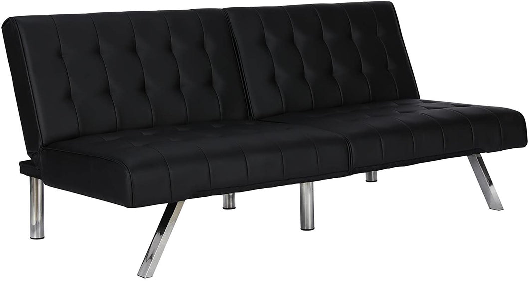 OPT Lucas Convertible Futon, Black