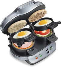 Charger l&#39;image dans la galerie, Optimy 25490P Dual Breakfast Sandwich Maker
