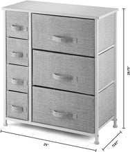 Load image into Gallery viewer, 7 Drawers Dresser - Furniture Storage Tower Unit
